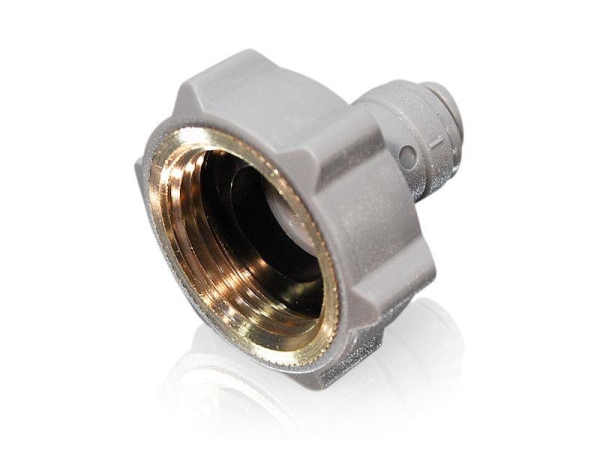 Einschraub Verbinder 1/4" x 3/4" IG BSPP Messing Schnellsteck System