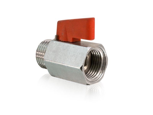 Mini Kugelhahn 1/4" AG x 1/4" IG