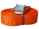Spanngurt mit Klemmschloss, 25mm x 6m, orange, einteilig