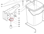 Isolierscheibe  Evoca N&W Necta Wittenborg Zanussi  Astro Brio