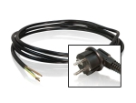 Netzkabel 3 Meter Länge mit Winkelstecker 3 x 1,5 mm²