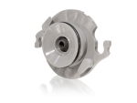 Mixerflansch, Mixerbasis, Grundplatte grau mit schwarzer Dichtung