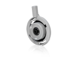 Mixerflansch Mischerbasis grau mit schwarzem O-Ring und Dichtung