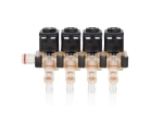Componenti Magnetventil 4 fach 230 Volt Stutzen C6 links für Omnimatik, Omnimatic