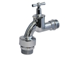 Auslaufventil mit Belüfter, Rückflussverhinderer, 3/4" AG x 1" AG