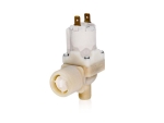 Kunststoffmagnetventil 3/4"AG x 13.5mm Schlauchtülle 1-fach 90° 220 Volt