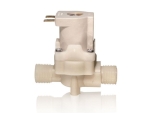Kunststoffmagnetventil 3/8" x 3/8" 1-fach 180° 24 Volt AC/DC