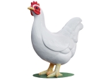 Huhn XXL, (weiß-hochglanz), 154x145x70 cm für den Außenbereich